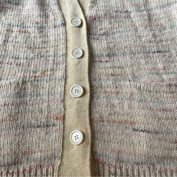 J. Crew Space-dyed Relaxed Knit V-Neck Women's Cardigan Sweater (XS/S) - Picture 7 of 12